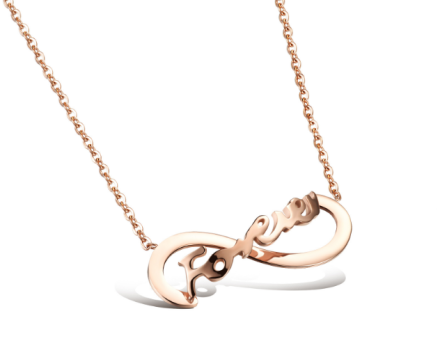 FOREVER Infinity Pendant Necklaces Womens Stainless Steel 