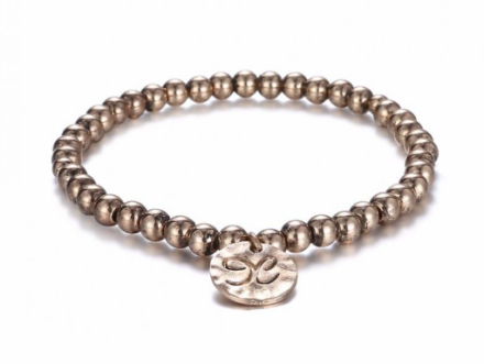 Minimalist Gold Plated Beads Strand Bracelets Womens