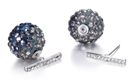 New Special Dazzling Ball Design Stud Earrings