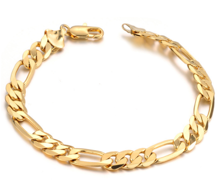 Vintage Style Gold Plated Chain Bracelets Mens